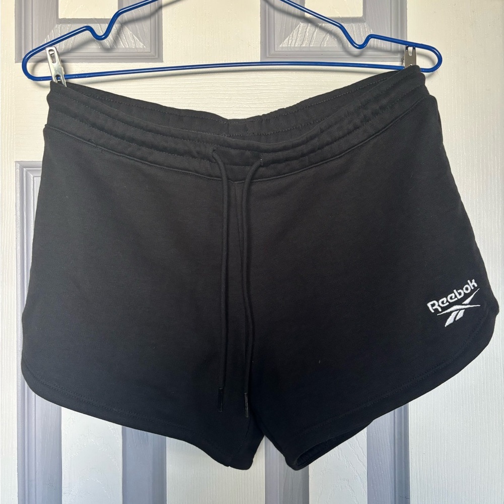 Reebok Women's French Terry Athletic Black Shorts